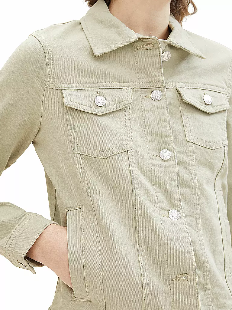 TOM TAILOR Jeansjacke grün