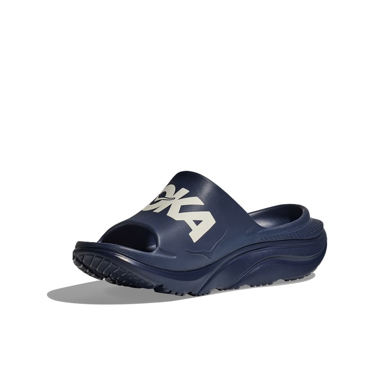 Hoka U Ora Athletic Slide Varsity Navy/White
