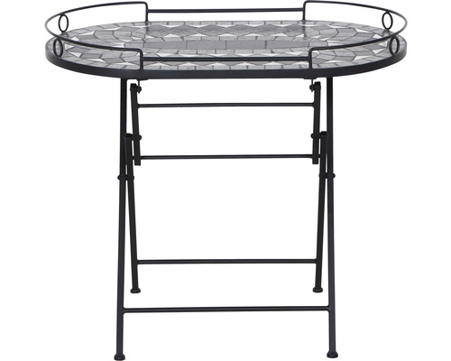 Serveertafel Siena Garden Como 41 x 67,5 x 60 cm zwart