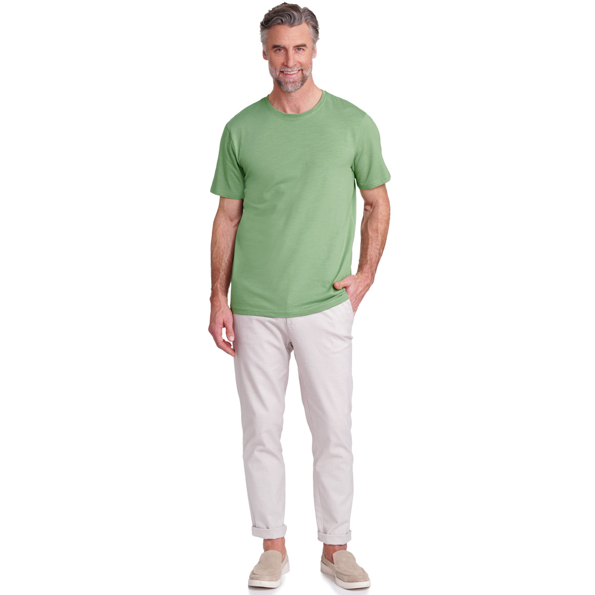 VanVaan Herren T-Shirt mit Rundhalsausschnitt grün