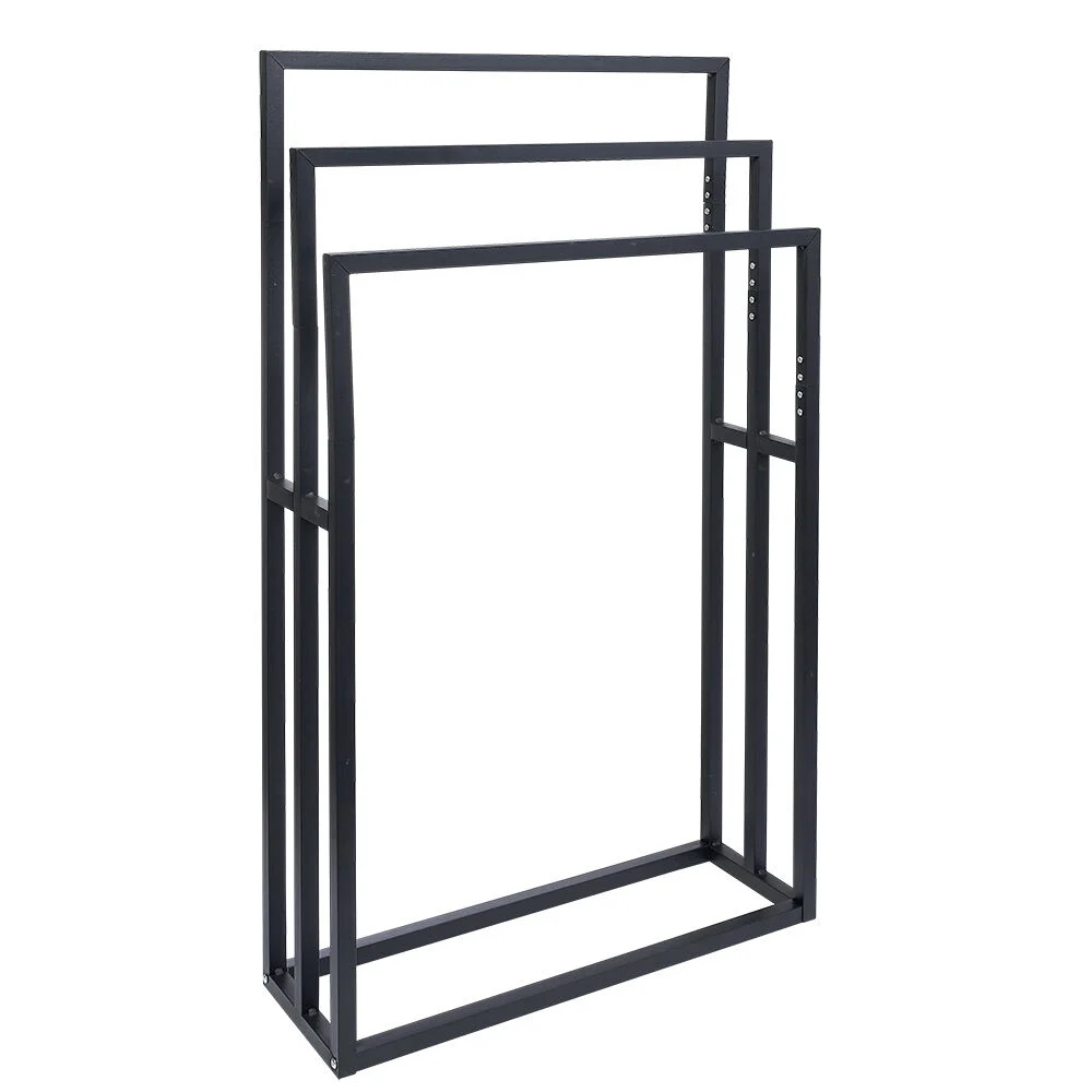 Porte serviette 3 niveaux métal noir