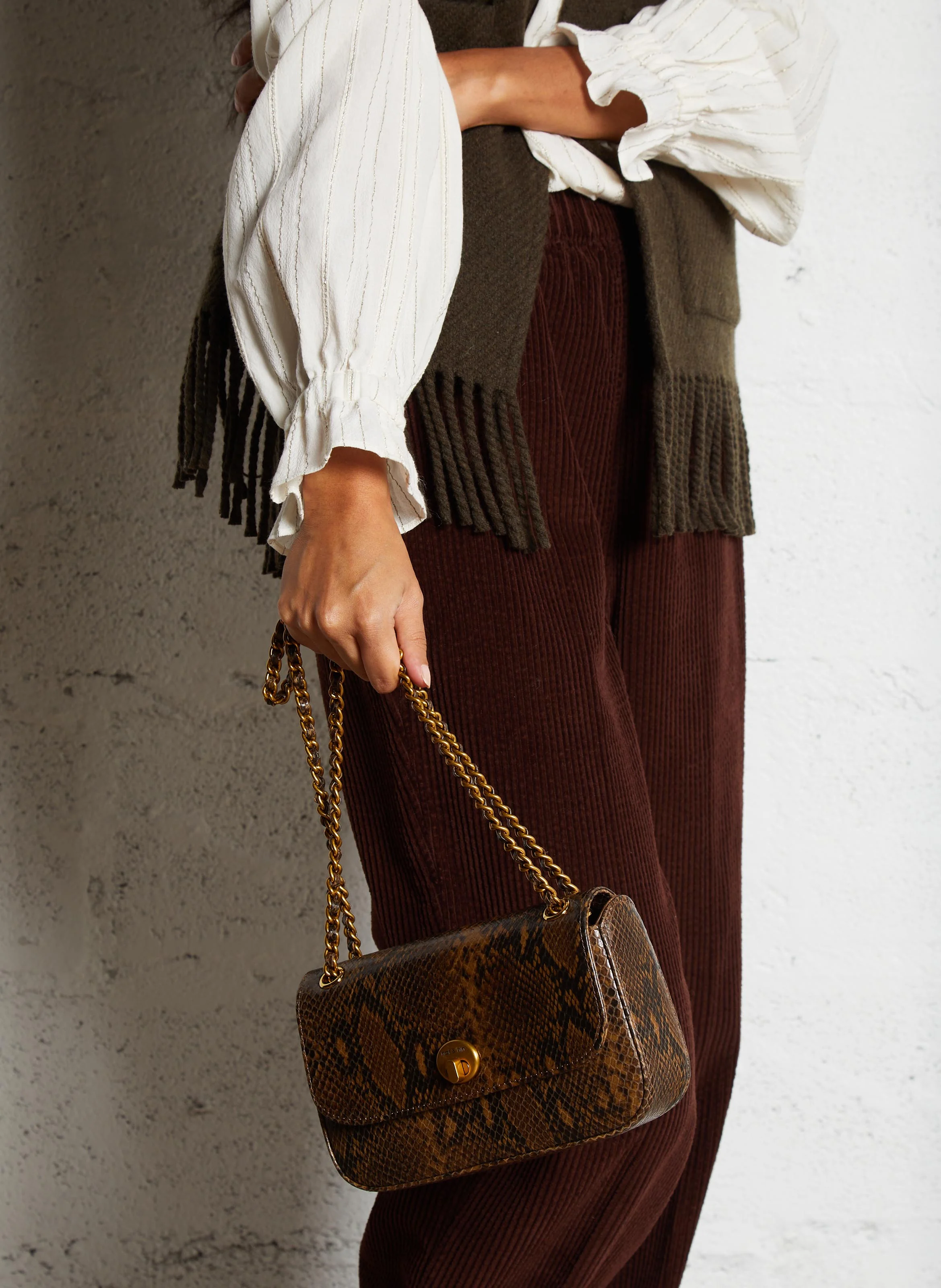 MINI GRACE - Sac bandoulière en cuir | Marron