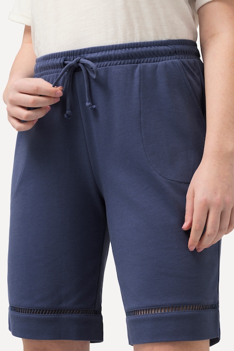 Shorts, Lochstickerei, Elastikbund, Biobaumwolle
