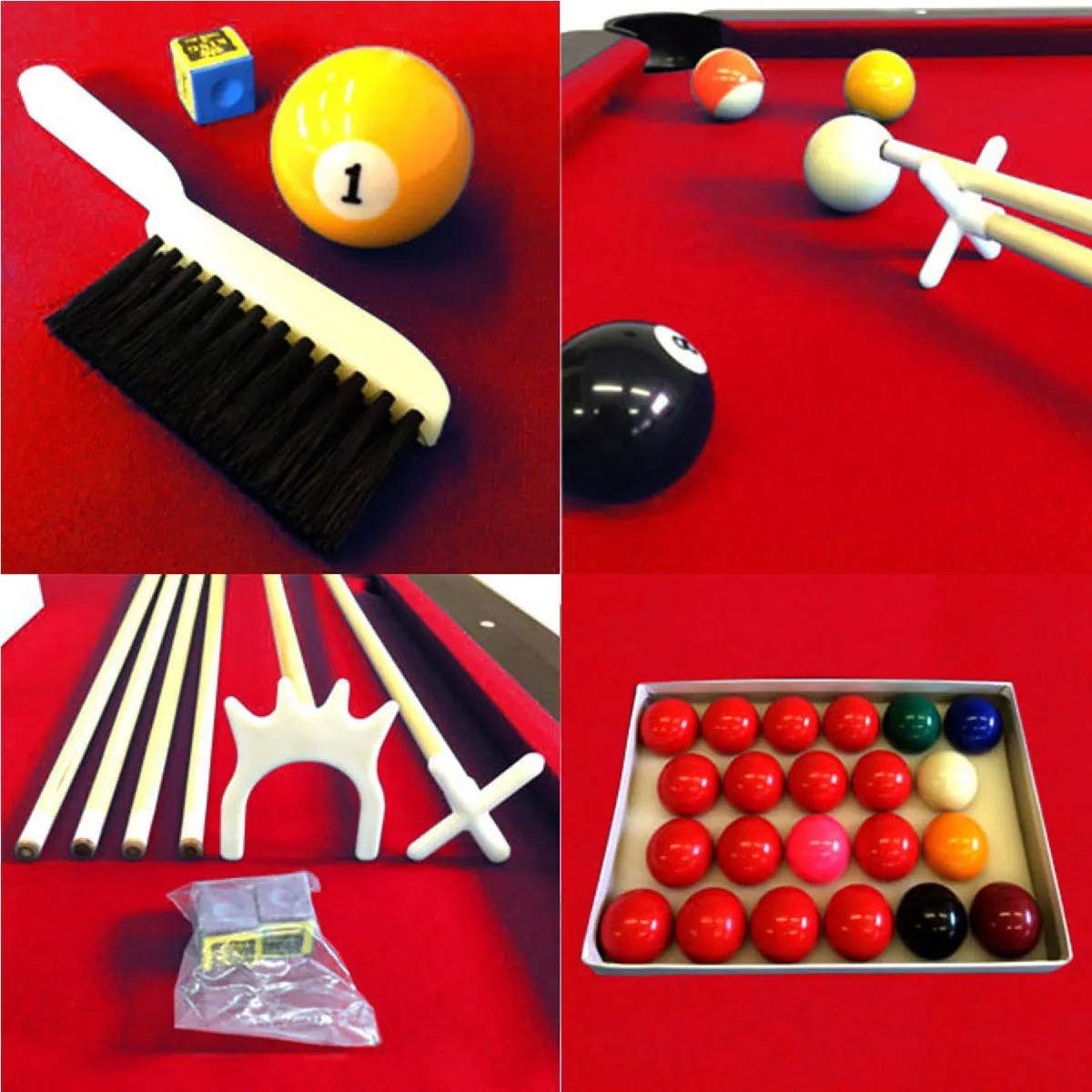 Simba Billard Américain 250cm - Rouge