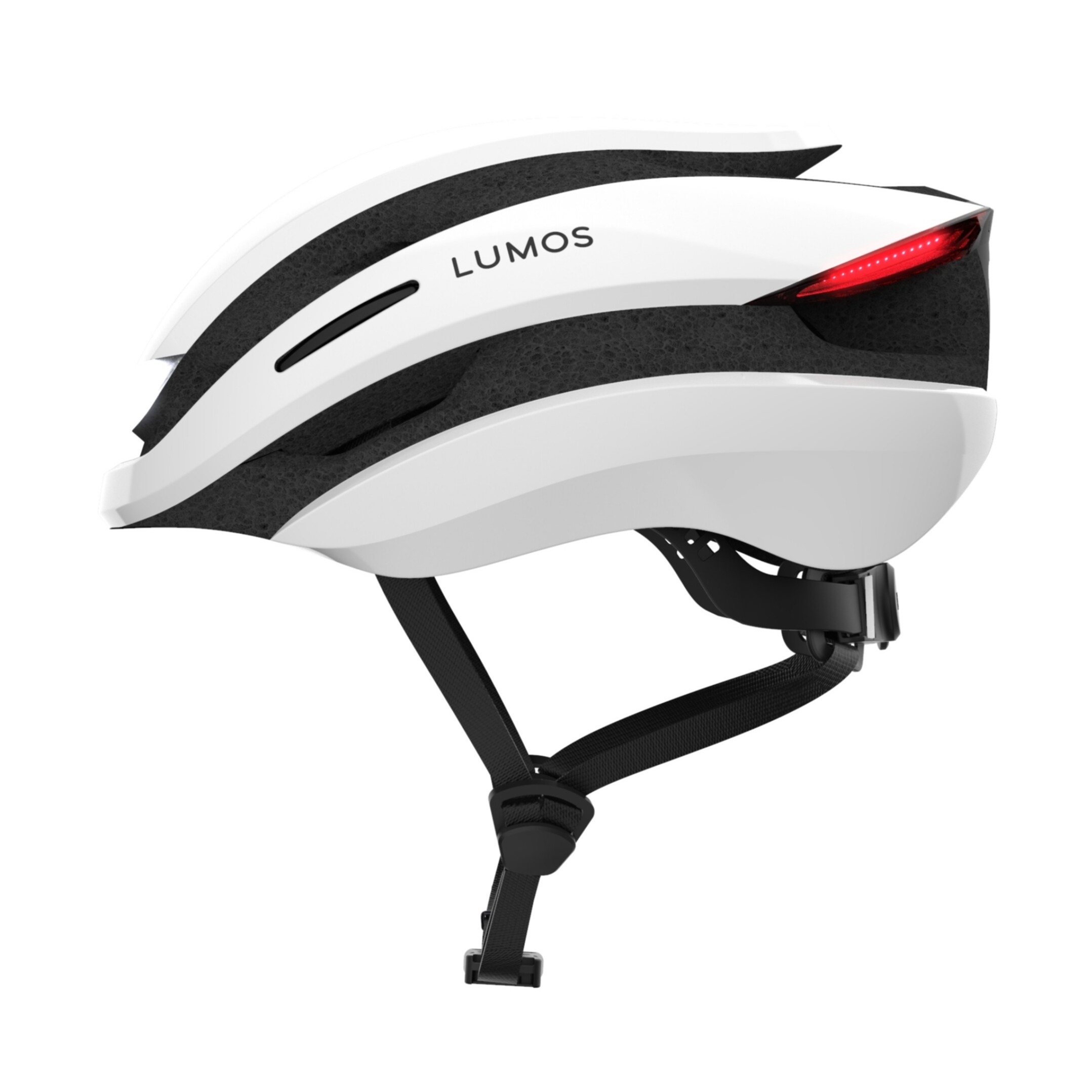 (Gr. M/L) Ultra Verstellbarer Fahrrad Helm Velo Kopf Schutz mit Front- und Rücklicht / Blinkerfunktion - Weiss