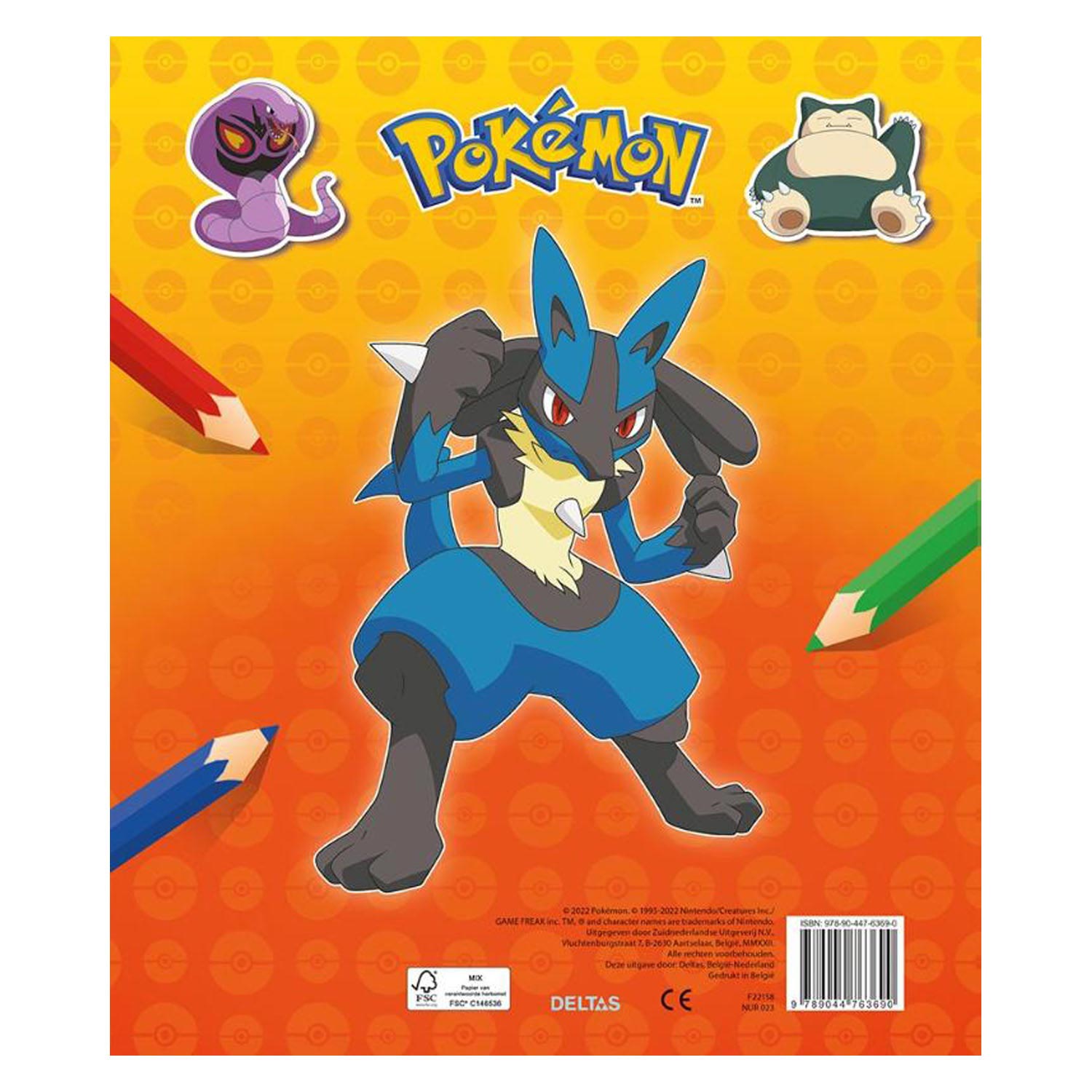 Pokemon Sticker Parade Kleur- en Stickerboek