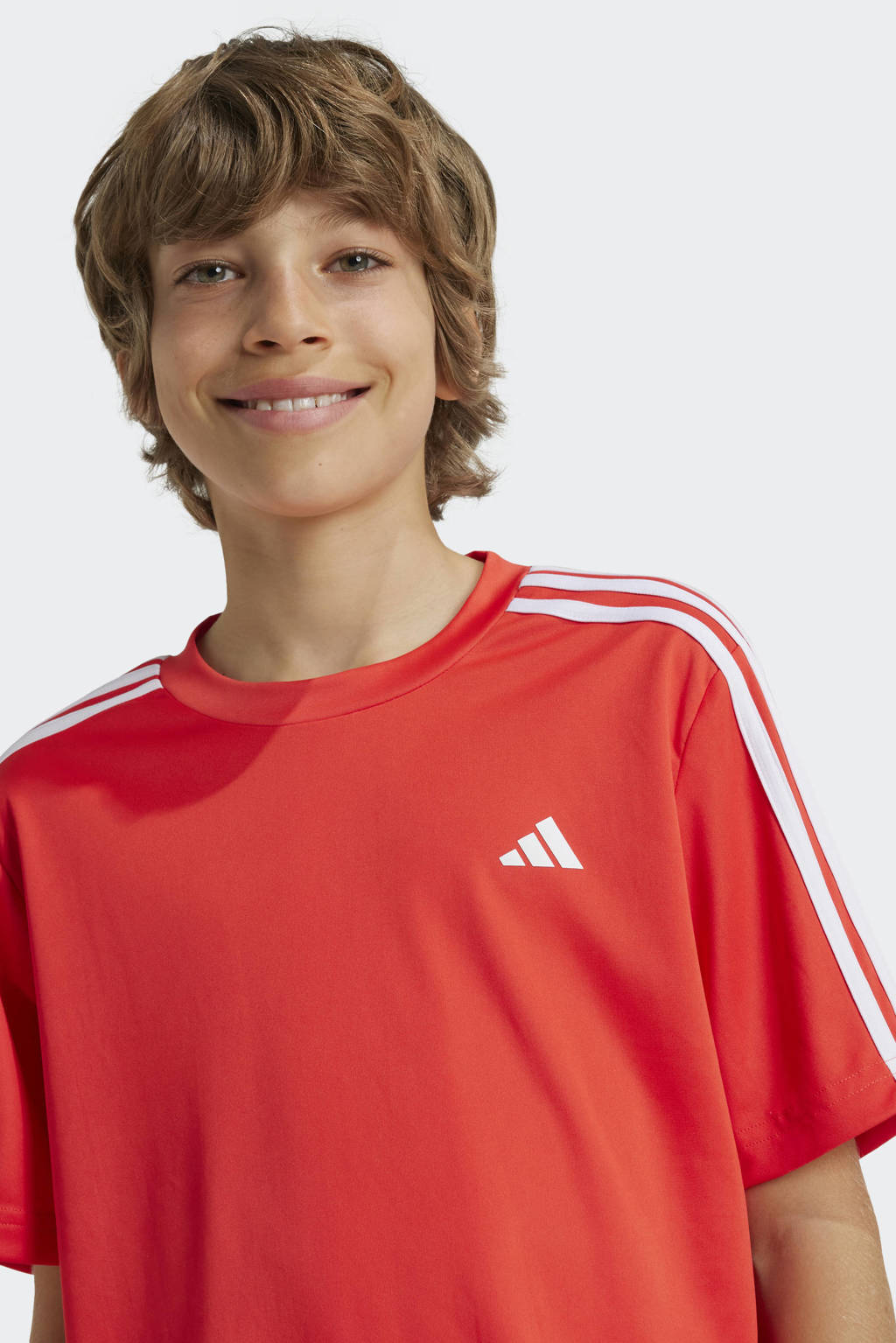 adidas T-shirt + short rood/zwart