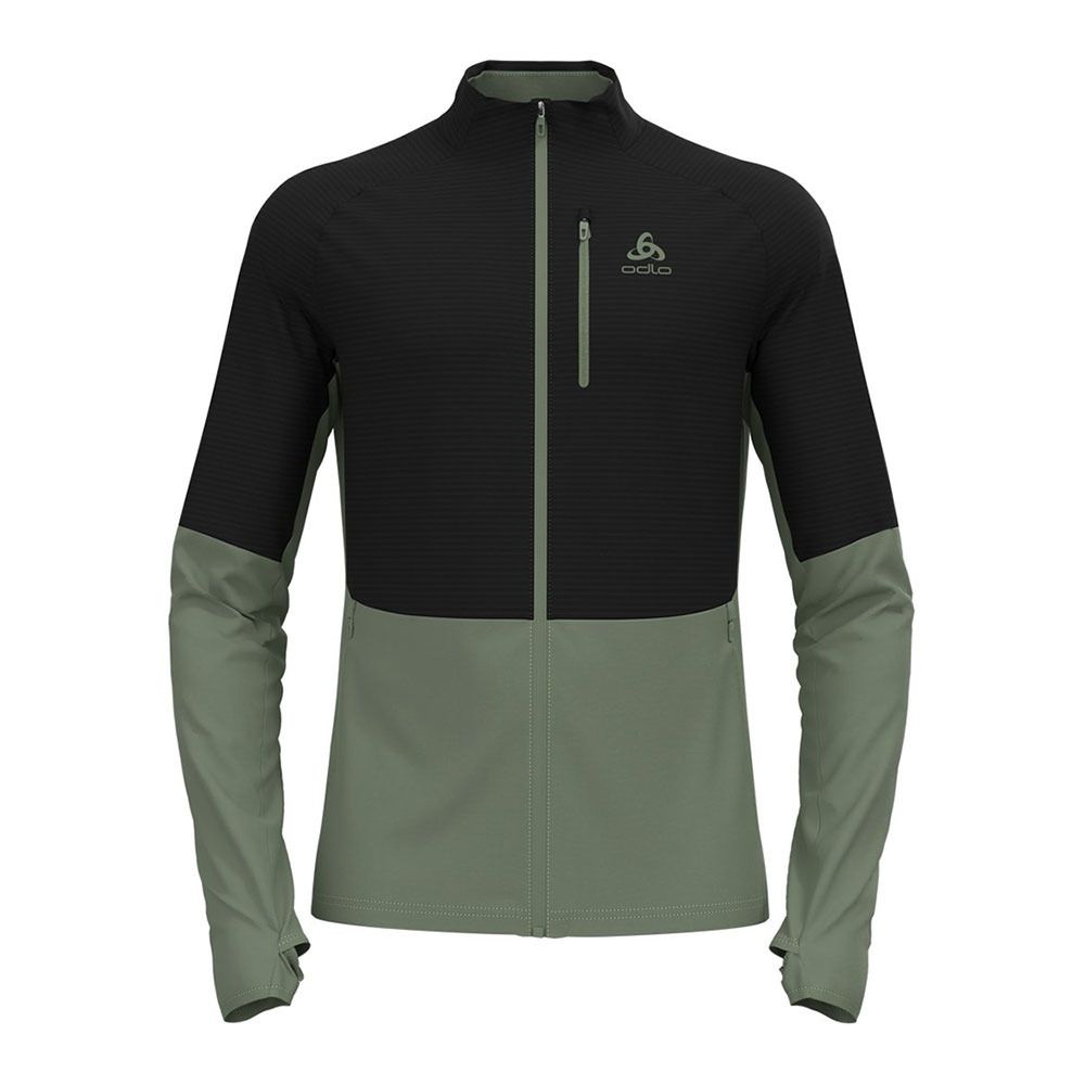 Odlo DESCENT CW 200 SL - Polaire Homme matte green/black