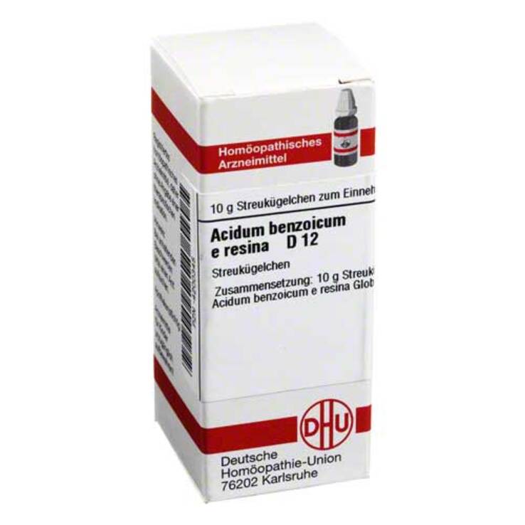 DHU Acidum benzoicum e res. D 12, 10 g