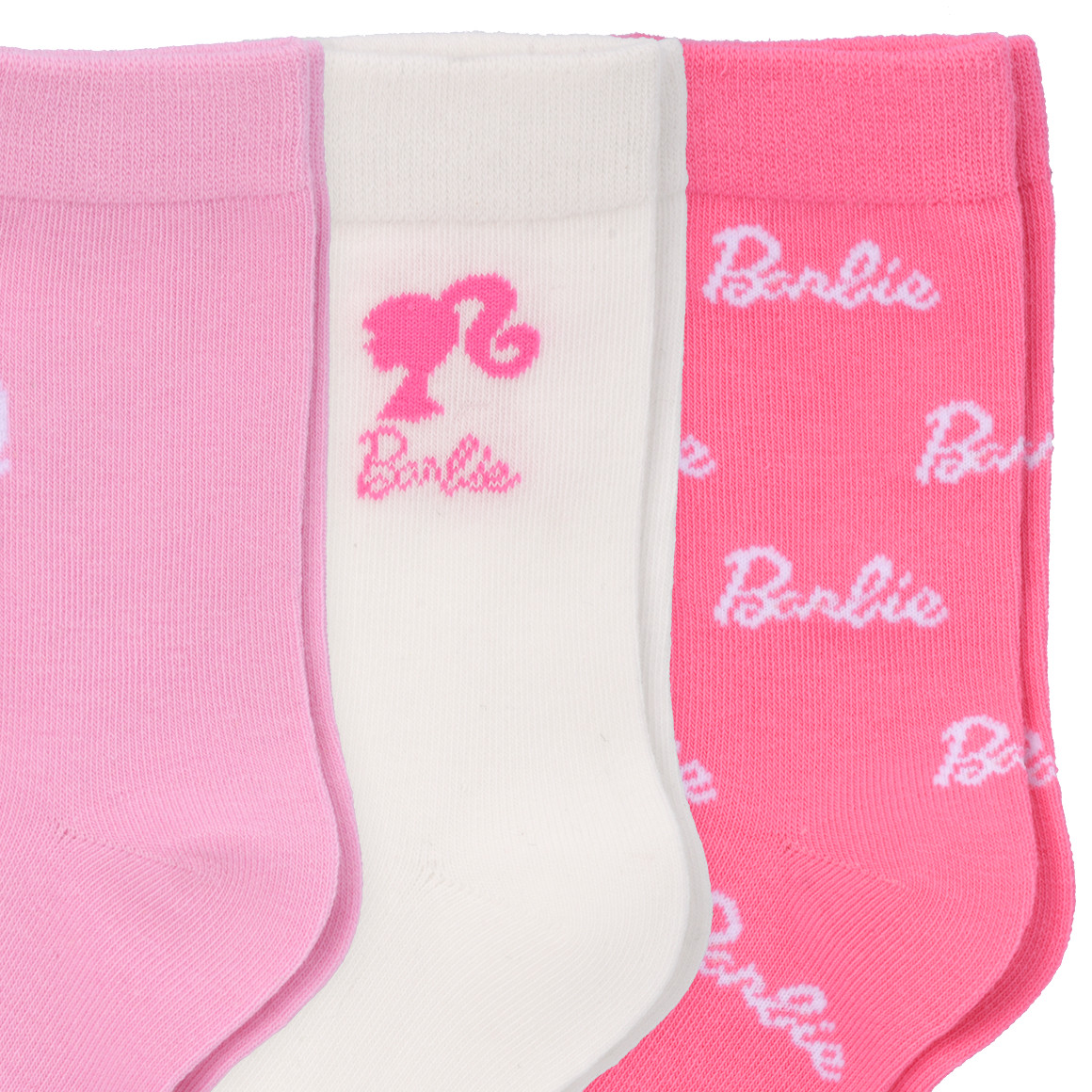 Topolino 3 Paar Barbie Socken im Set rosa / weiss / pink