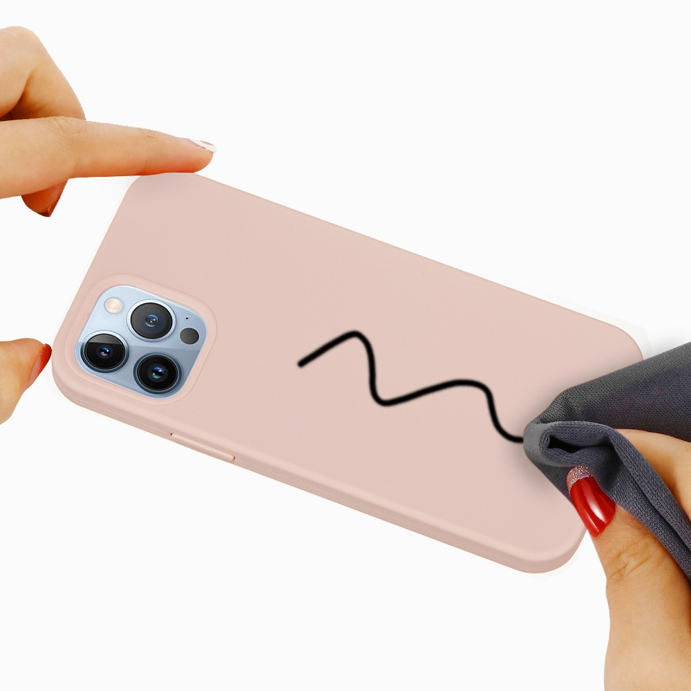 iPhone 15 Pro Silikon Case Hülle - Rosa