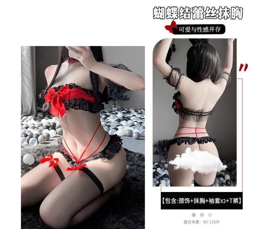 Sohma - Lingeriekostuumset met kanten rand