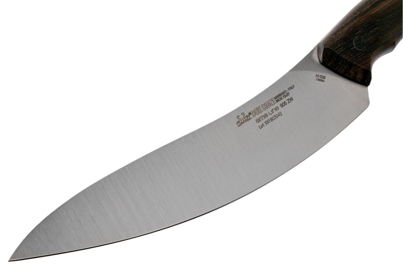 Due Cigni Arne Line vleesmes 20 cm, ziricote