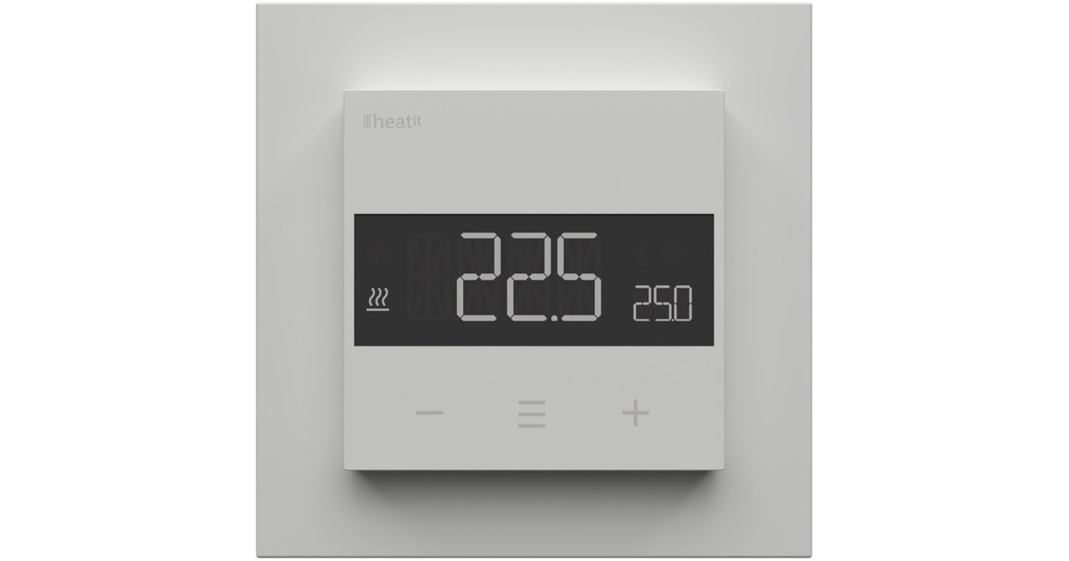 heat itZ-TRM6 White RAL 9003 thermostaat  (Wit, 3600W, 16A, Z-Wave)