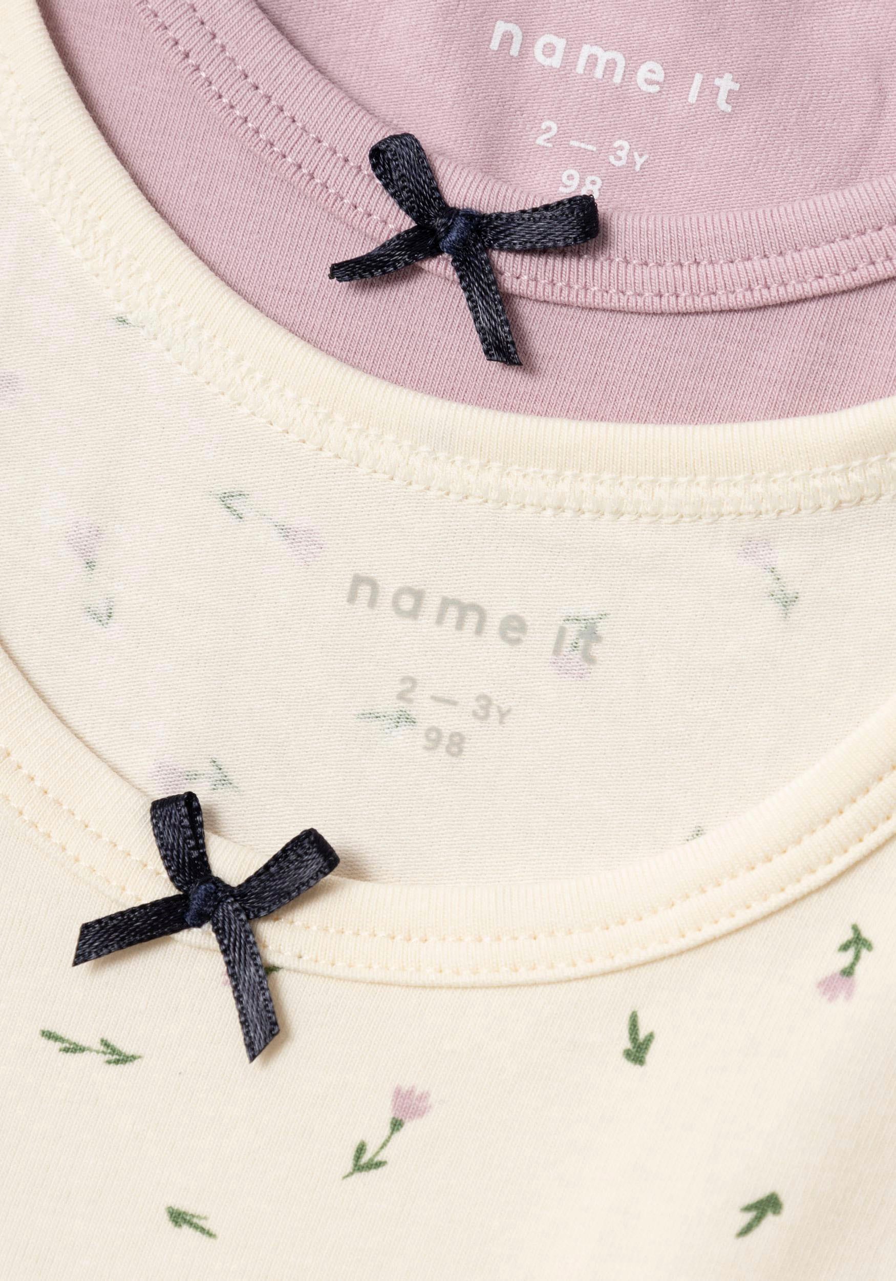 Name It Unterhemd »NMFTANK TOP 2P BUTTERCREAM FLORAL NOOS«, 2 Stk.