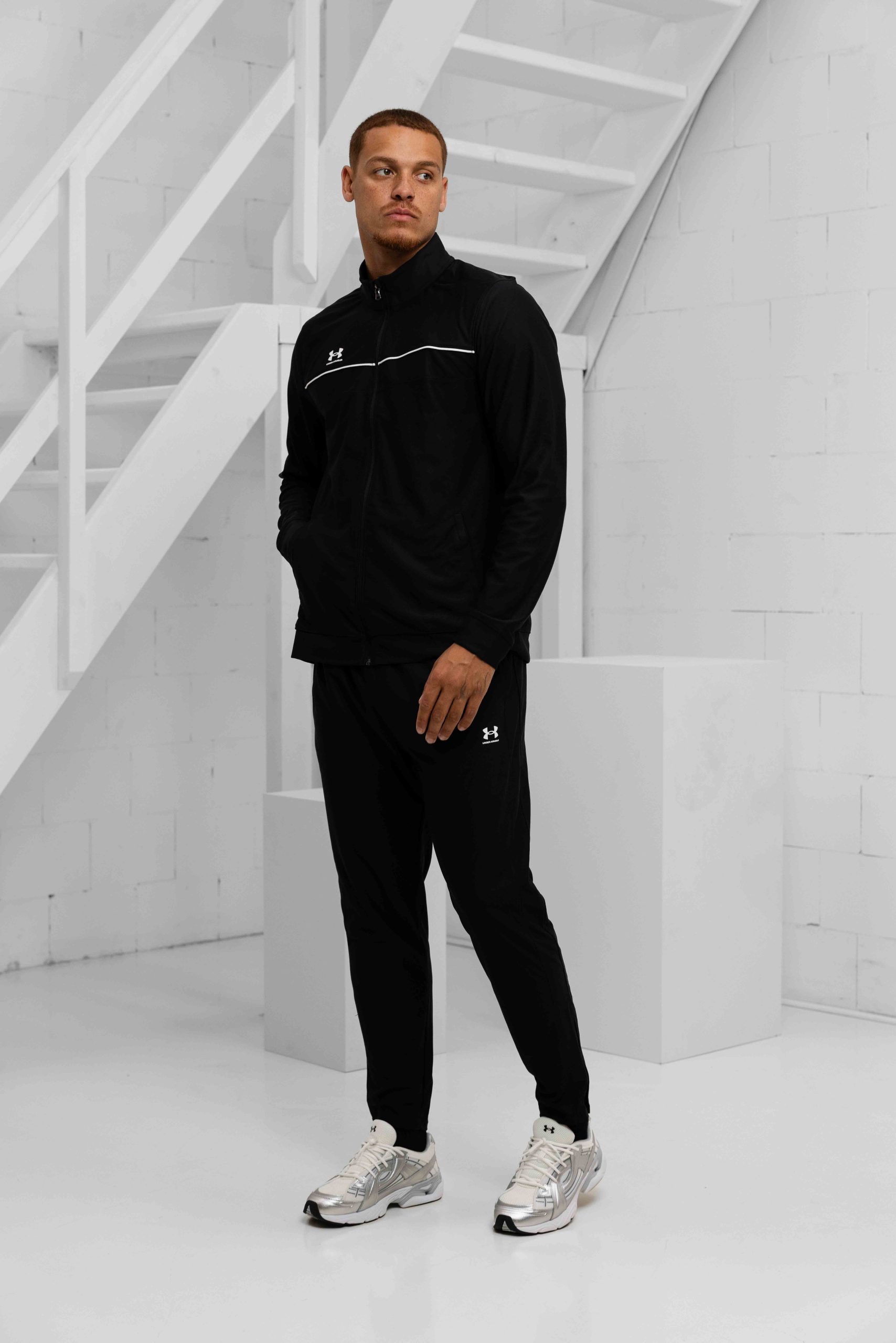 Under Armour Challenger Trainingspak Heren Zwart/Wit