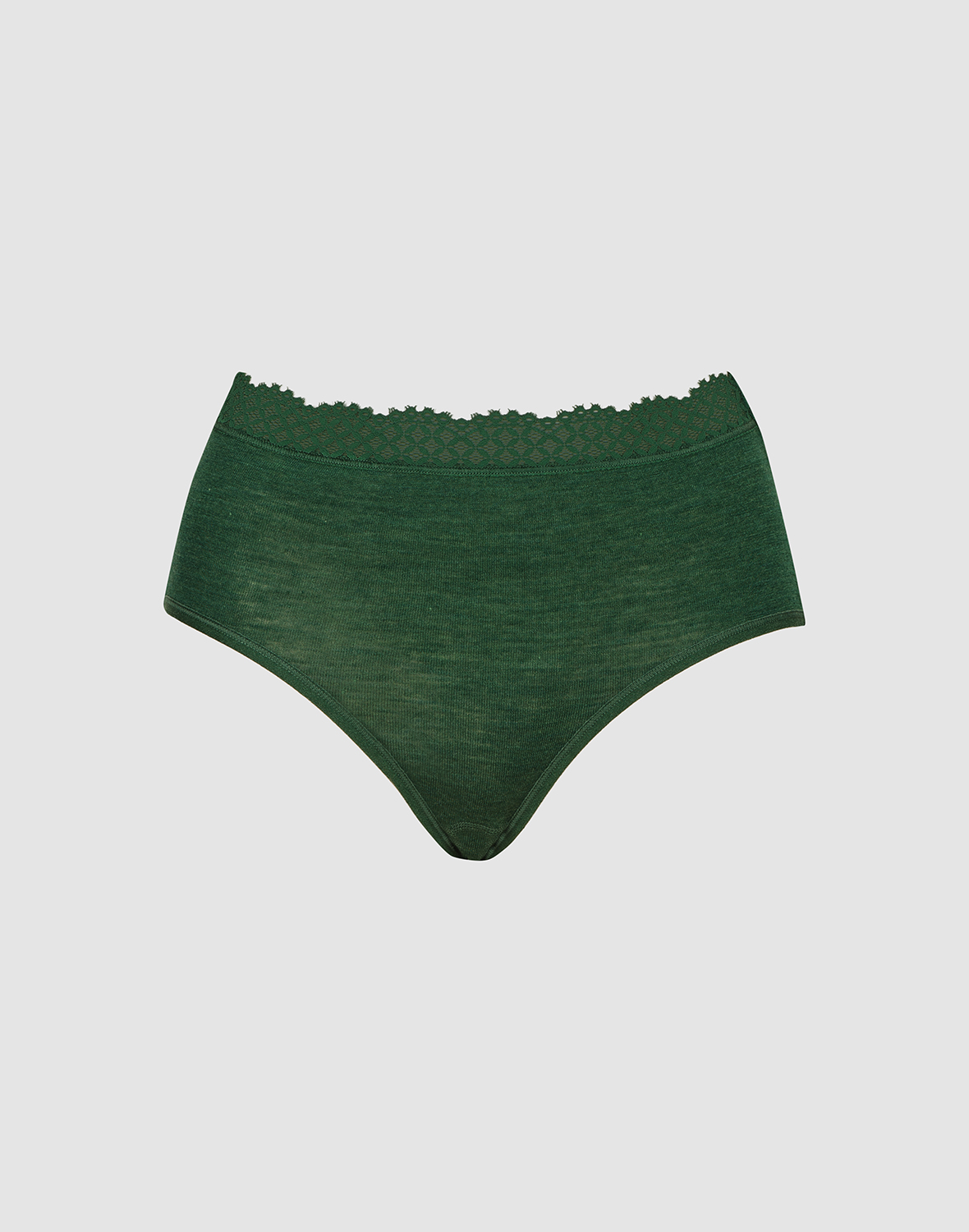 Hooggetailleerde slips van merinowol/zijde voor dames -