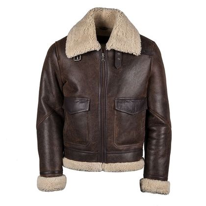 Blouson Helstons BOMBARDIER THUNDER - Marron