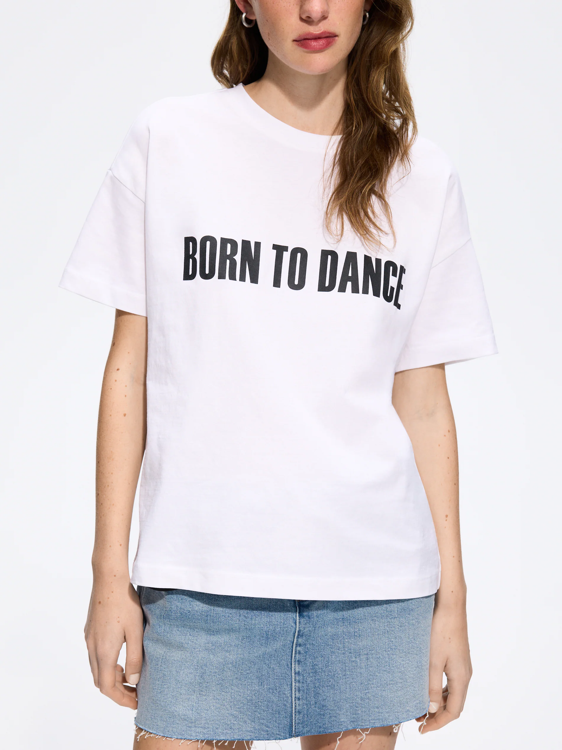 T-Shirt aus Baumwolle mit Aufdruck