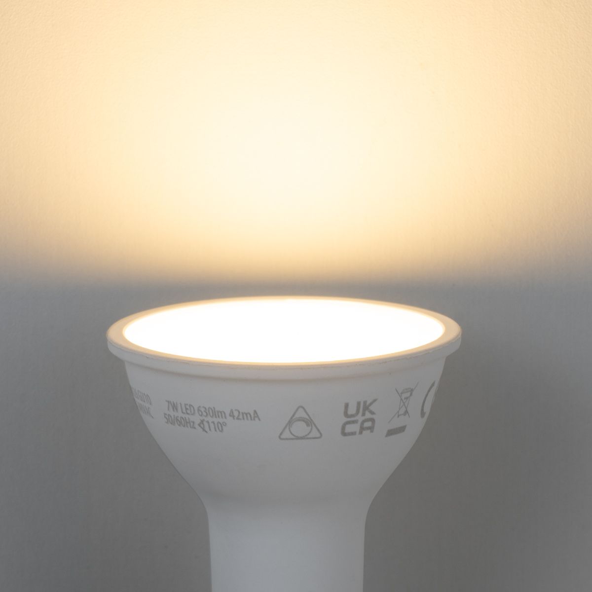 Set van 5 Smart GU10 50mm dimbare LED lampen opaal 7W 630 lm 2700K