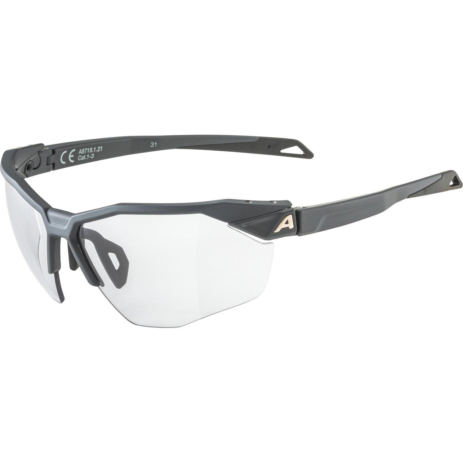 Alpina Twist Six HR V Sonnenbrille midnight grey matt