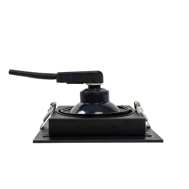 Set van 6 Moderne inbouwspot zwart 18 cm verstelbaar - Artemis 111