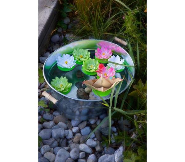 Dehner Zink-Wanne mit Holzgriffen, oval,