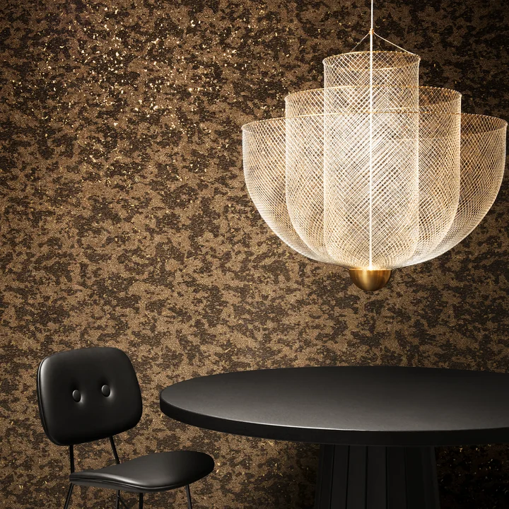 Moooi - Meshmatics LED-Kronleuchter Ø 58 cm, Stahl / Messing