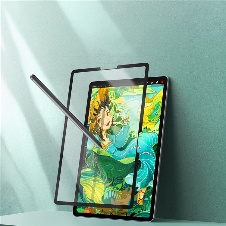 Samsung Galaxy Tab S10 Lite / S10 FE / S9 FE / Tab S9 / Tab S8 / Tab S7 Papier-Textur Paper-Feel Vollbild Display Schutzfolie Wiederverwendbar