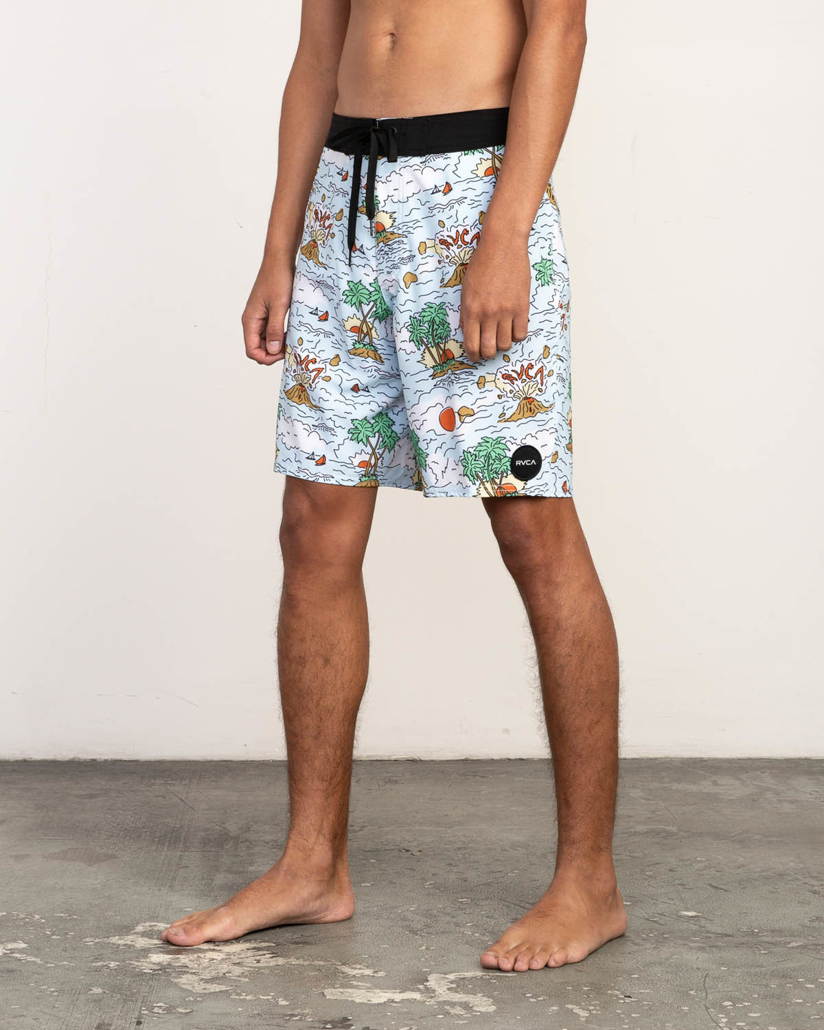 Rvca VA Trunk Print Blue 31