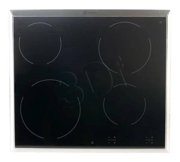 Electrolux Inspiration EHF16240XK - Keramisk kogeplade - 4 plader - Niche - bredde: 56 cm - dybde: 49 cm - sort