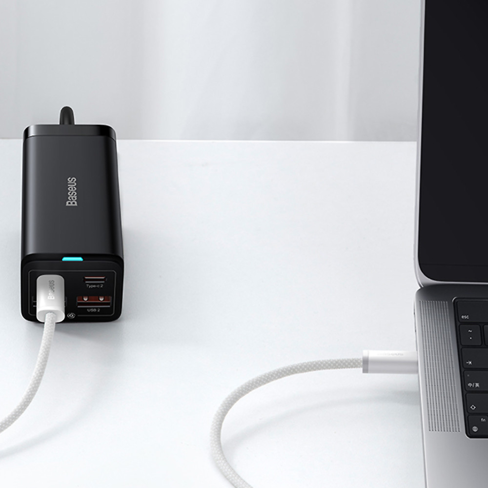 (1m) 100W Dynamic USB C auf USB C Nylon Ladekabel Fast Charging PD Datenkabel - Schwarz