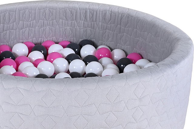 Knorrtoys® Bällebad »Soft, Geo Grey« mit 300 Bällen creme/Grey/rose; Made in Europe