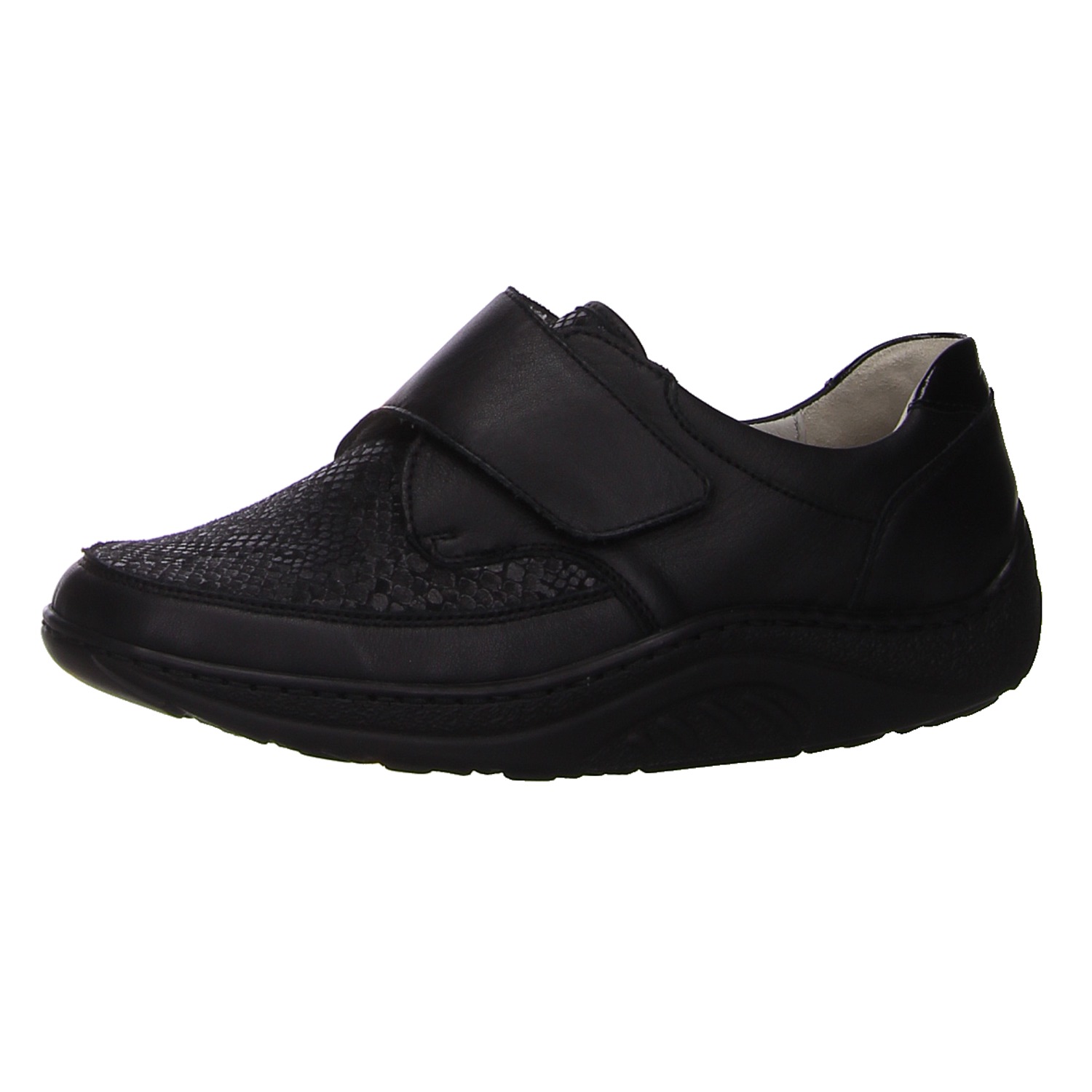 Waldläufer Halbschuhe schwarz schwarz