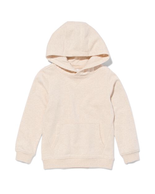 pull à capuche blanc cassé