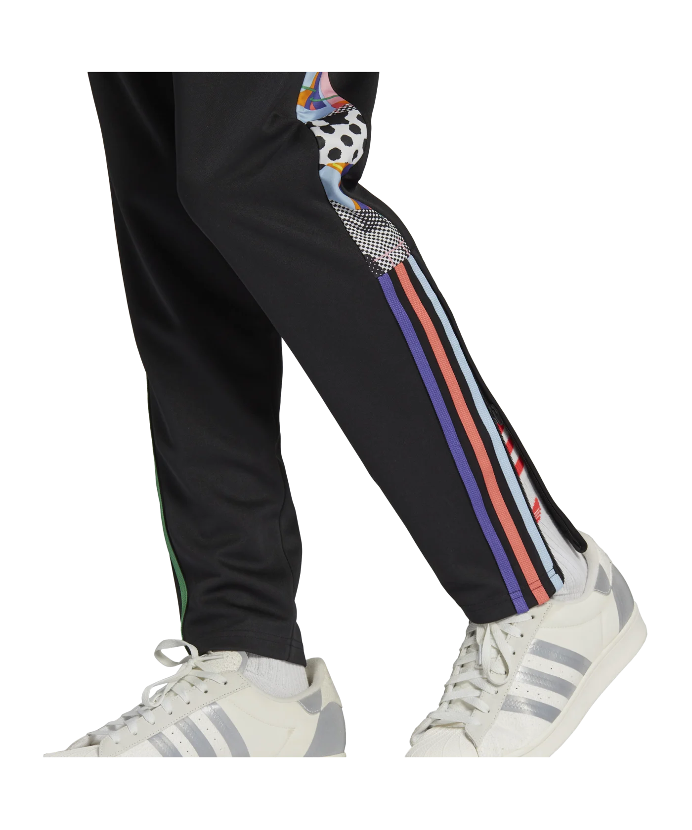 adidas Tiro Pride Trainingshose Schwarz Blau Rot