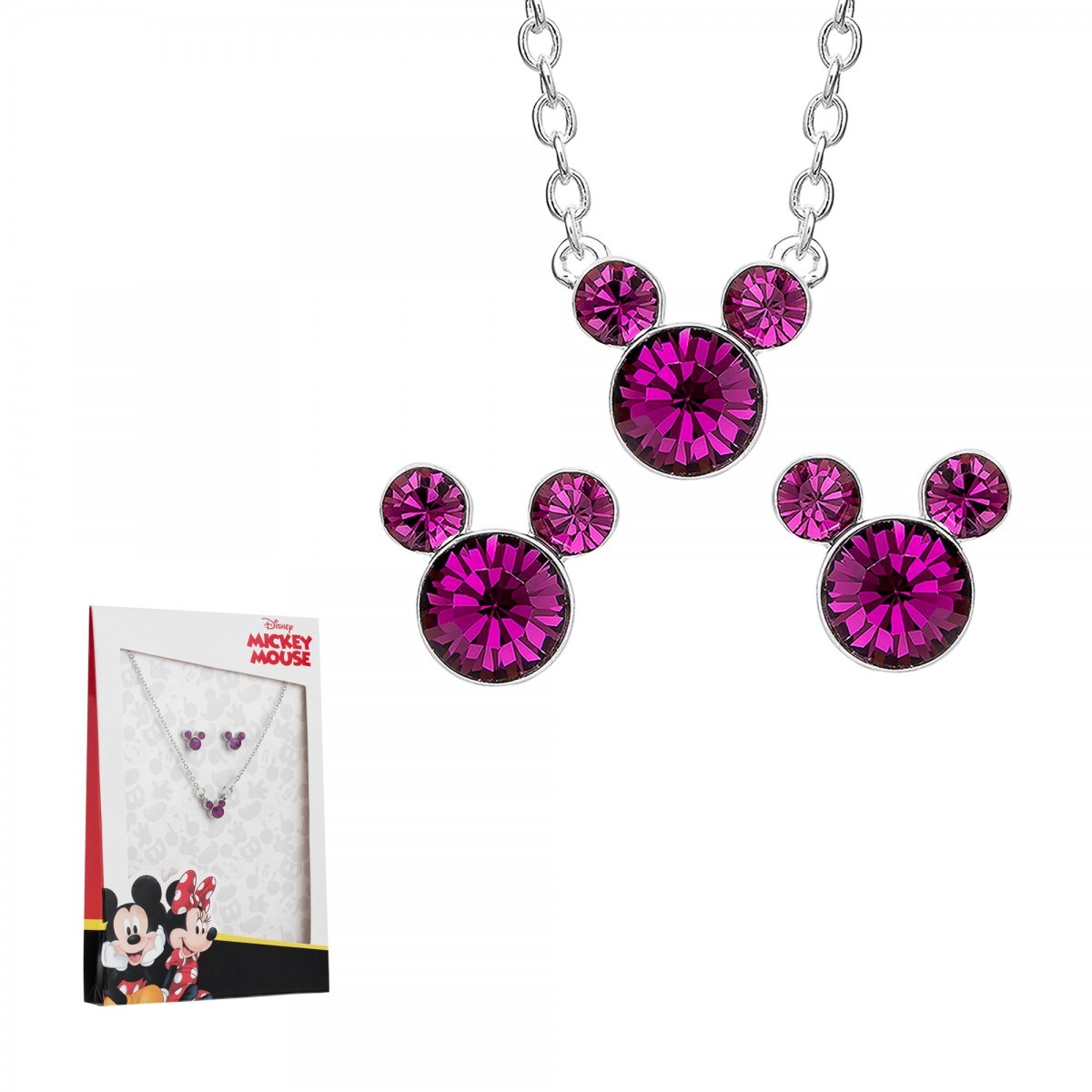 Parure collier et boucles d'oreilles Disney - Mickey