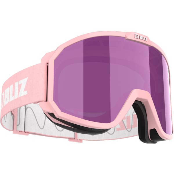 Masque de ski BLIZ RAVE MATT POWDER PINK W WHITE LOGO/BROWN W PINK MULTI