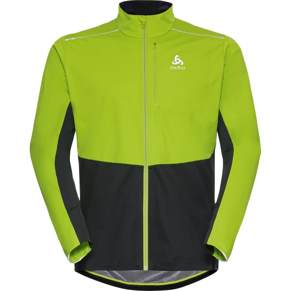 Veste ski de fond ODLO LANGNES NAUTICAL JACKET LIME GREEN - BLACK