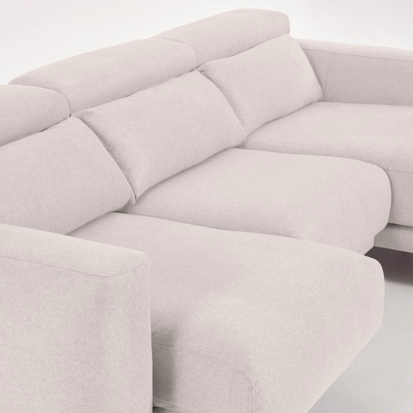 Kave Home Ecksofa SINGA naturweiß