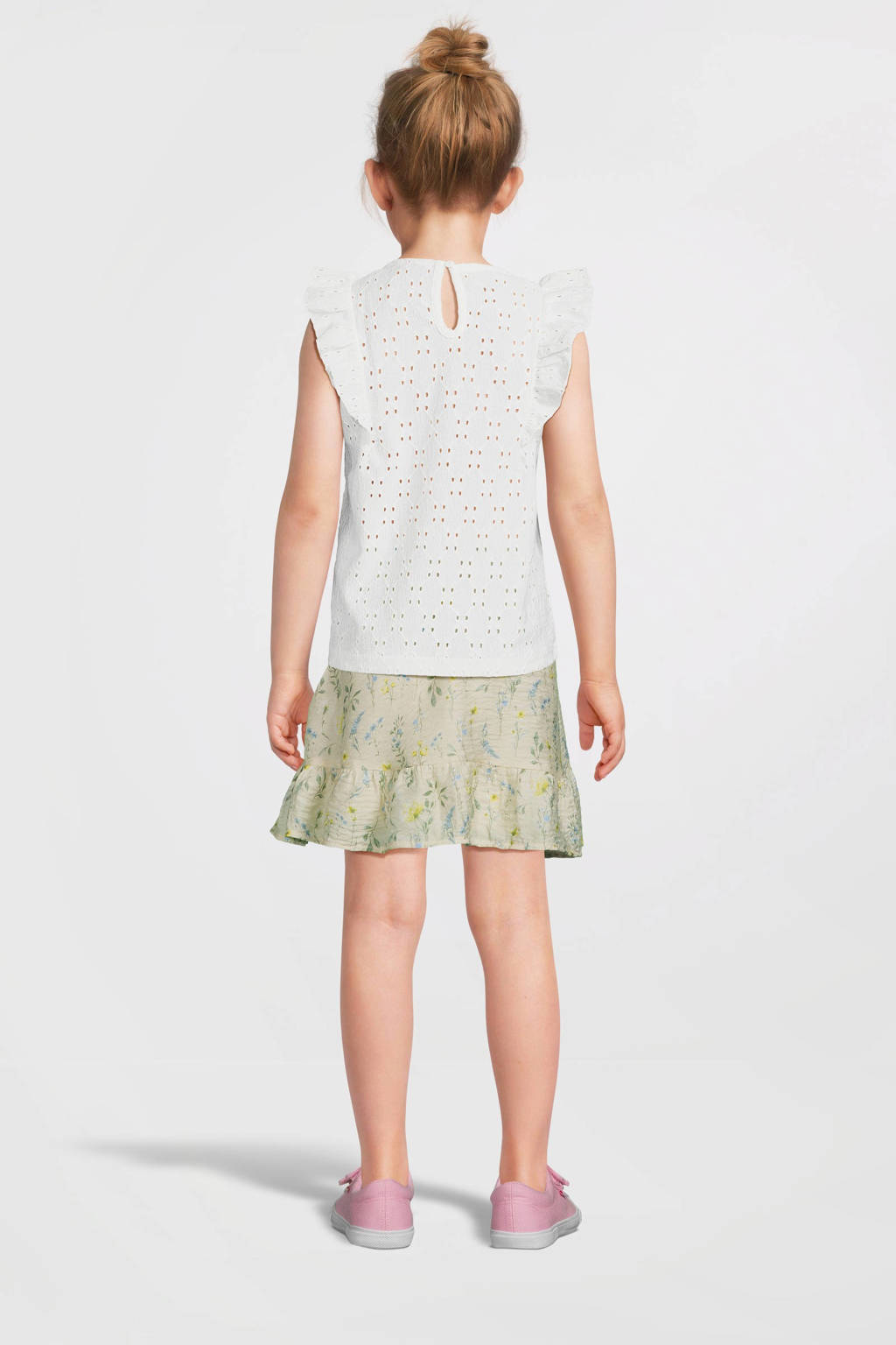 VERO MODA GIRL top VMPALMA wit