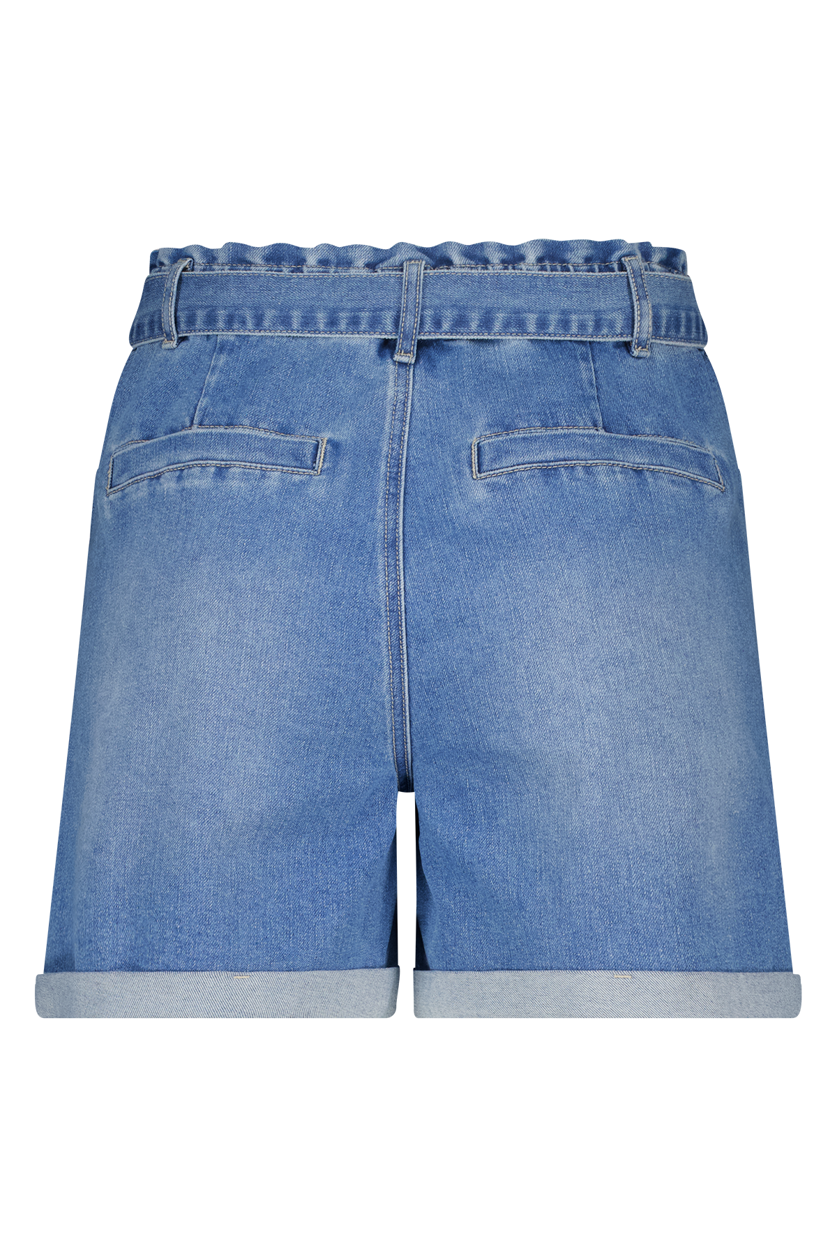 Denim shorts met ceintuur Stonewash Denim