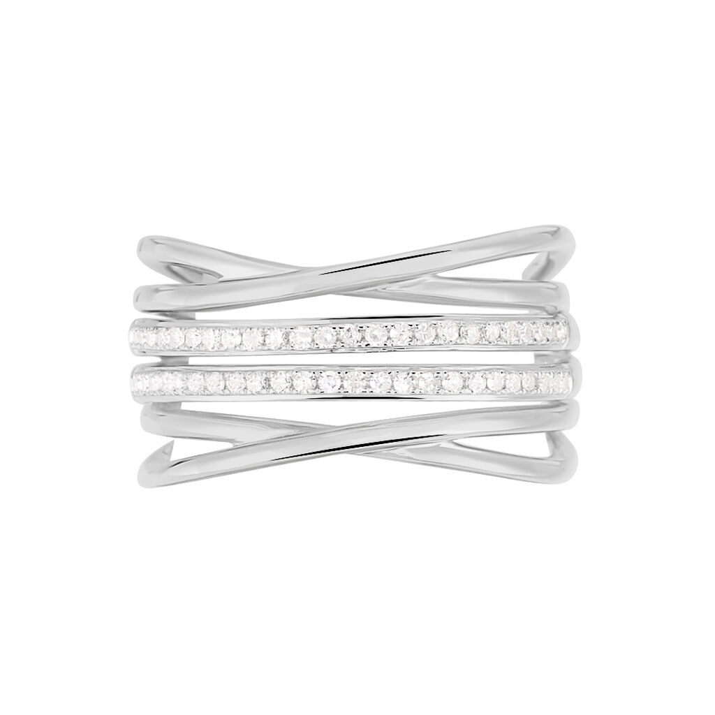 Bague Giseleae Or Blanc Diamant