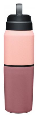 Bouteille Isotherme 2-en-1 Camelbak Multibev 500 ml dont tasse 350ml Rose