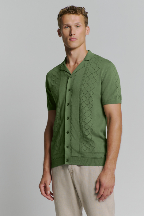 NO-EXCESS groene heren polo
