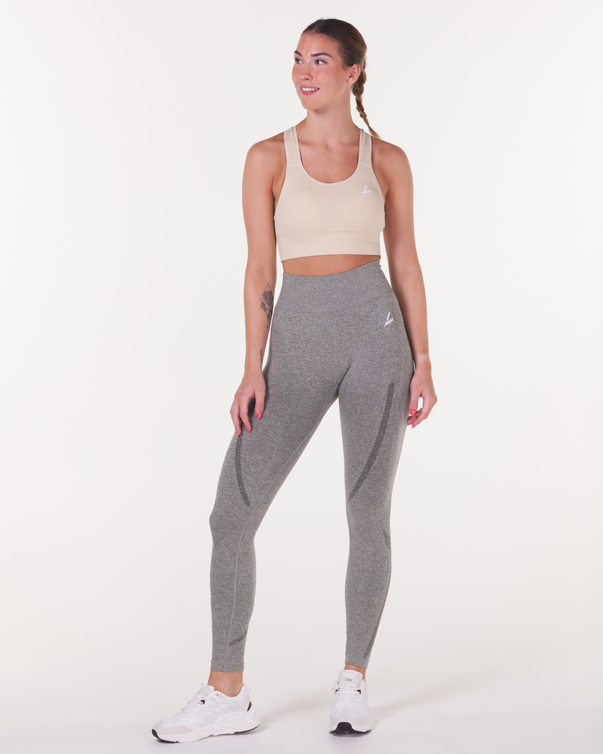 LEVITY Sustainable Habits Tights Green Dusty Marl