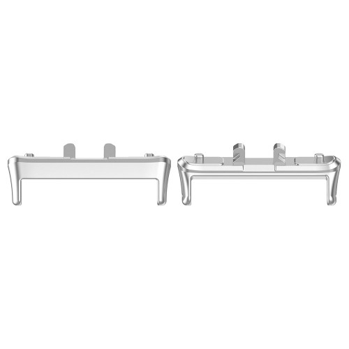 (2er Set) Samsung Galaxy Fit3 Armband Adapter Verbindungsstück Federverschluss (18mm) - Silber