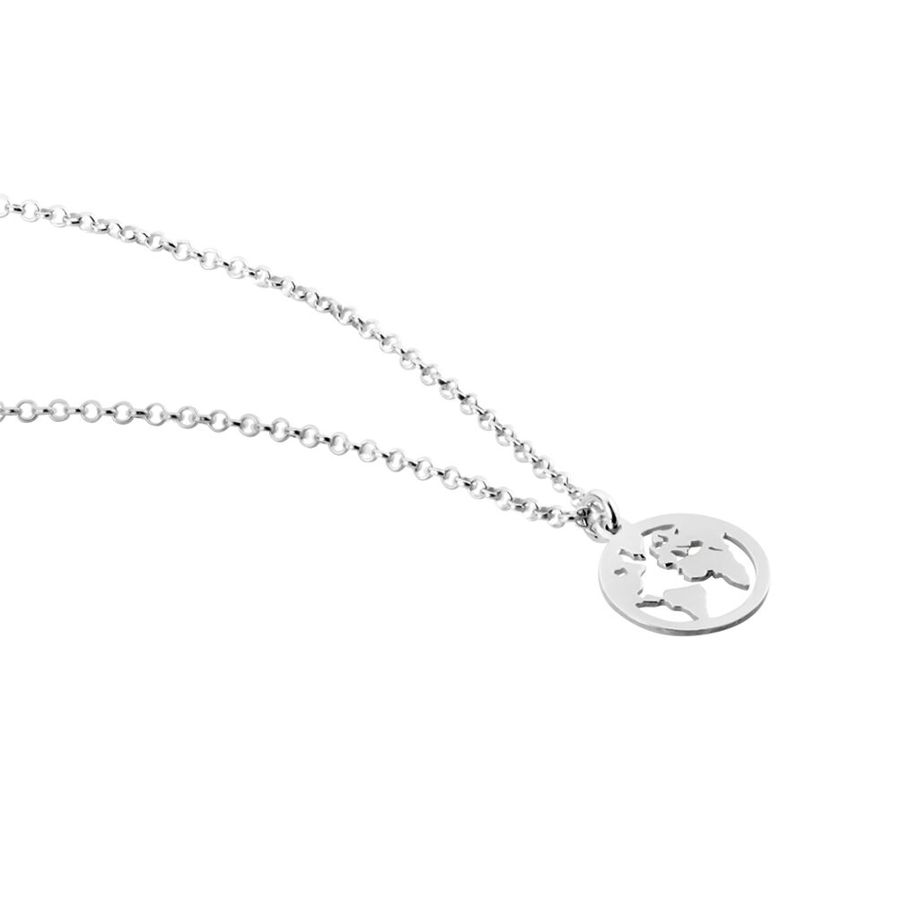 Collier Argent Blanc Colombina
