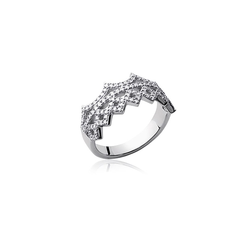 Bague Femme - Argent 925 - Oxyde de zirconium