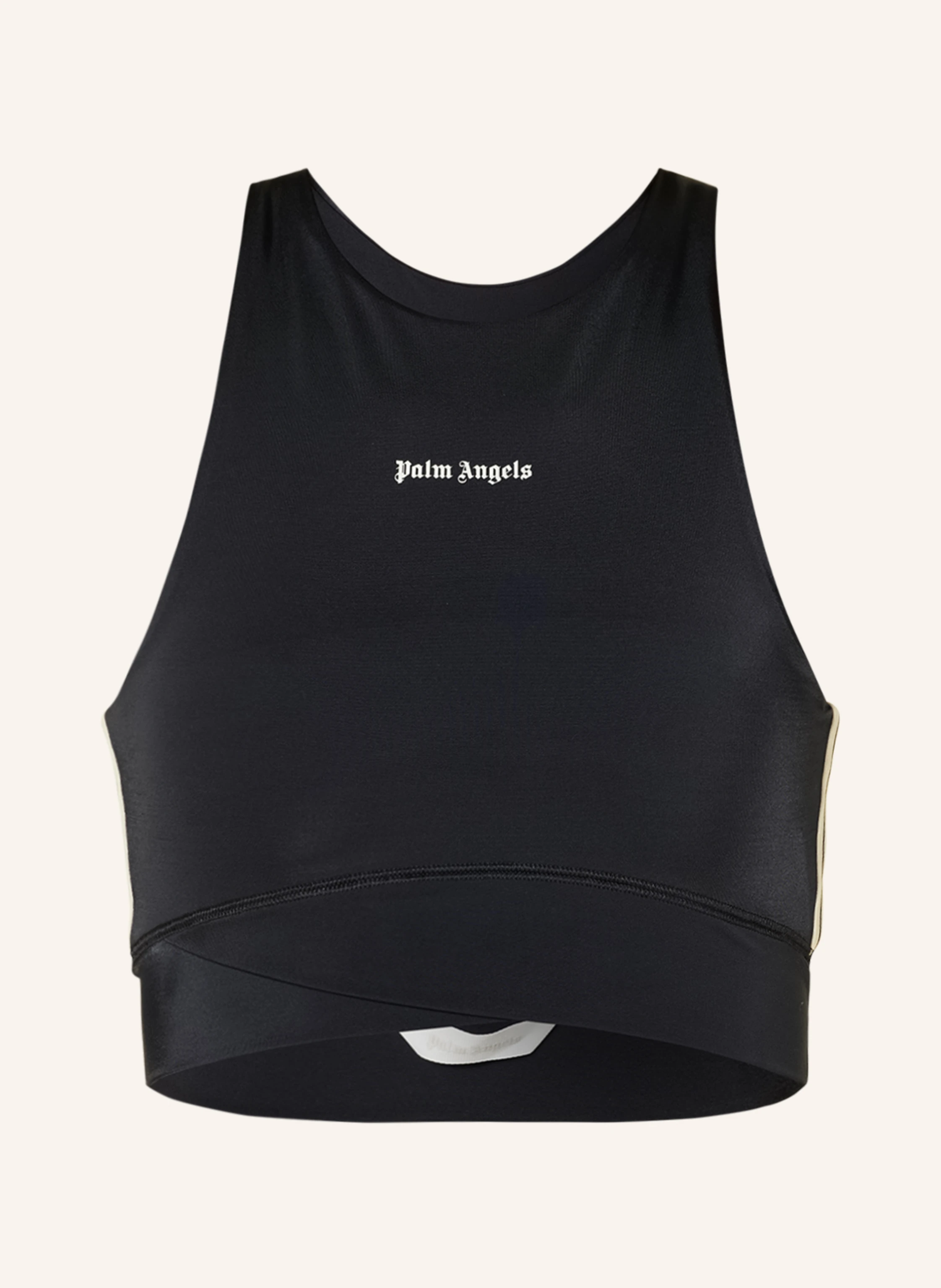 Palm Angels Cropped-Top mit Galonstreifen